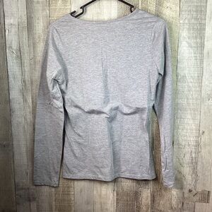 Be Yourself Size Small Gray Black & Silver Glitter Animal Print Long Sle…